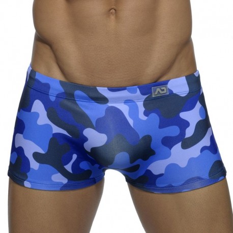 Addicted Camouflage Swim Boxer - Navy XL
