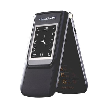 Unlock Flip Slim Touch Dual Display SOS Speed dial Senior Telephone For Elder Video MP3 Two Sim Russian Key Loud Sound P047