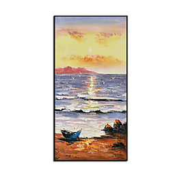 Peinture à l'huile à la main peint à la main art mural moderne abstrait paysage marin décoration de la maison décor toile roulée sans cadre non étiré Lightinthebox