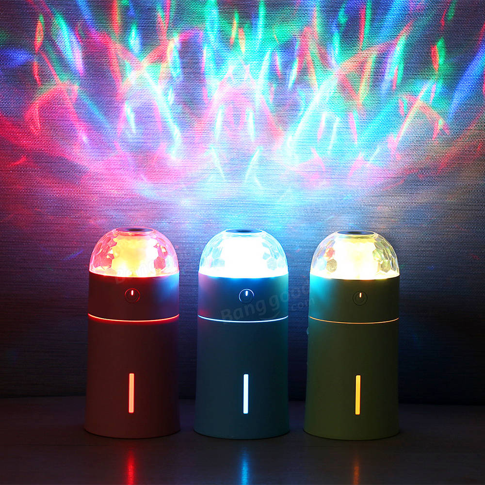 Die New Magic Cup Ultraschall-Luftbefeuchter mit bunten Led-Leuchten für Home Car Office Mini Aroma Diffusor Luftreinige
