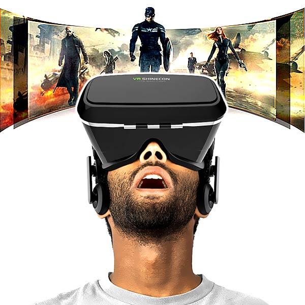 3D VR SHINECON Video Game Brille Virtual Reality f¨¹r iPhone Samsung 3.5 '' - 6