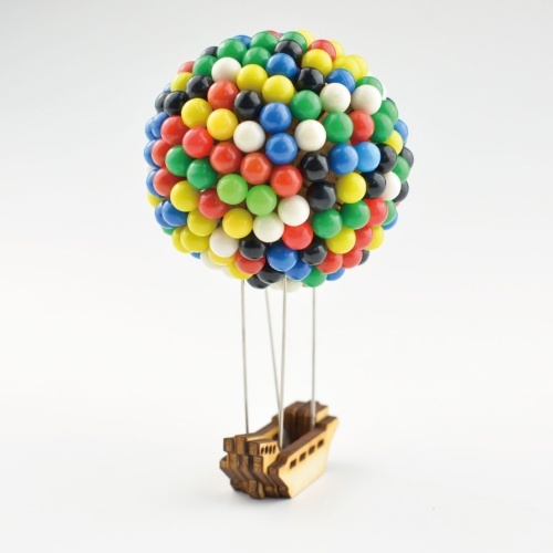 350pcs Ballon Pin House Colorful Pins With Wood Base Handcrafts Diy Gift