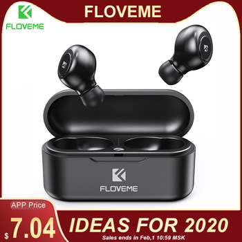 FLOVEME TWS 5.0 Wireless Headset Bluetooth Earphone Headphones For Smart Phone Earphones Stereo Sound Earbuds Dual Microphone