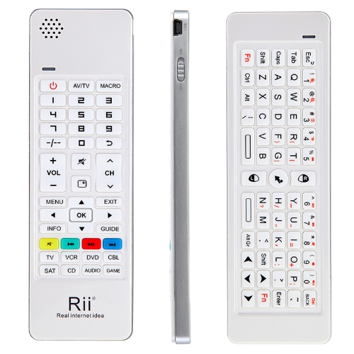 Rii 2.4G Mini Wireless Keyboard Air Mouse IR Remote Audio