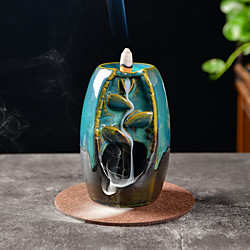 Creative Reflux Incense Holder Ceramic Backflow Waterfall Smoke Incense Burner Home Decor Teahouse Use Stick Censer