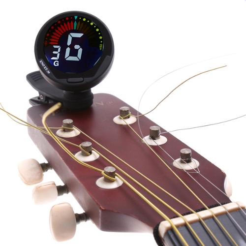 Mini Clip Cromático Automático Guitarra Bajo Violín Ukulele Tuner