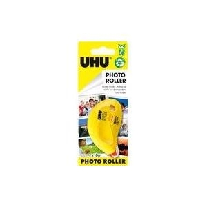 UHU Kleberoller photo roller (B)6,5 mm x (L)10 m für Fotos, schnell, sauber, dauerhaft, abrubbelbar, - 1 Stück (46175)