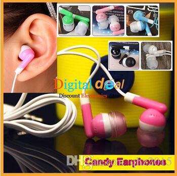 candy color cheap black 3.5mm in-ear earphone headphone for iphone 3 4 5 6 for MP3 MP4 for old Nokia smart phone