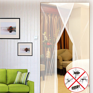 2pcs 31x83 Inch DIY Window Door Anti Mosquito Pest Curtain Net Sheer Curtain Mesh