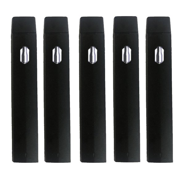 Disposable Vape Pen Rechargeable 280mah Battery Thick Oil 1.0ml Pods Customized Disposable E Cigarettes Starter Kits Packaging Empty Black Color Vaporizer