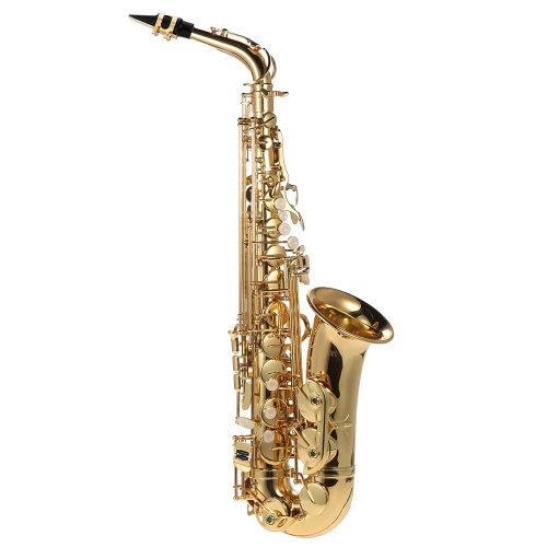 ammoon être Alto saxophone en laiton laqué or E plat Sax 802 clé Type Instrument à vent avec nettoyage pinceau chiffon gants Cork graisse sangle rembourrée cas