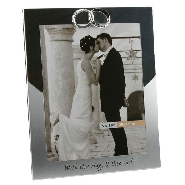 With This Ring Personalised Photo Frame