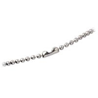 CIPI Europe NICKEL-PLATE STEEL BEADED CHAI W/CONNECTOR(76 CM)2.3MM X100 (2125-1500)