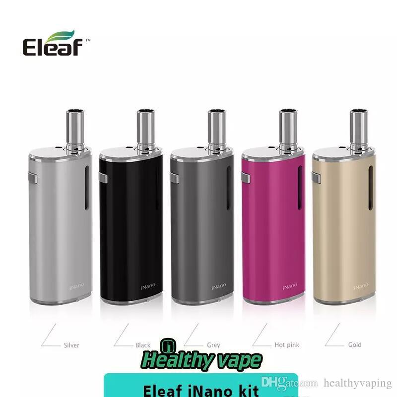 100% Original Eleaf INano Starter Kit with 0.8ml INano Atomizer and 650mAh Built-in Battery mod Electronic Cigarette Inano Kit