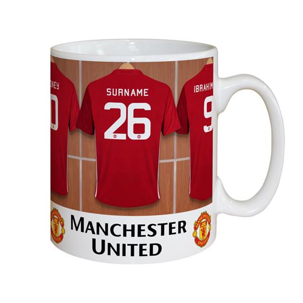 Personalised Manchester United Dressing Room Mug