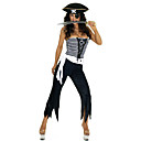 Halloween Costume de Pirate Cruel bretelles Top noir et blanc femmes d'équipement