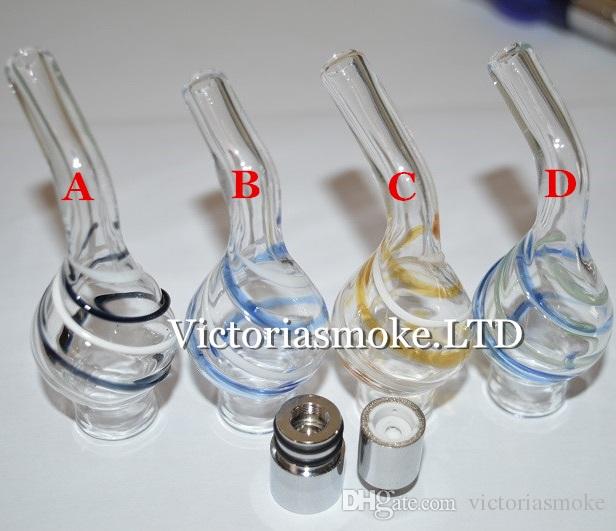 Newest Ribbon Glass atomizer with doughtnut Ceramic coils dry herb vaporizer pen vapor cigarettes ribbon glass atomzier for evod ego t