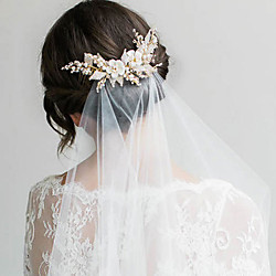 insérer le peigne de mariée perlé à la main en tissu coiffure accessoires de cheveux de mariage robe de mariée blanche avec accessoires peigne à cheveux Lightinthebox