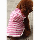 Pet Pink Stripe Camiseta con capucha para mascotas Los perros (varios colores, tamaños)