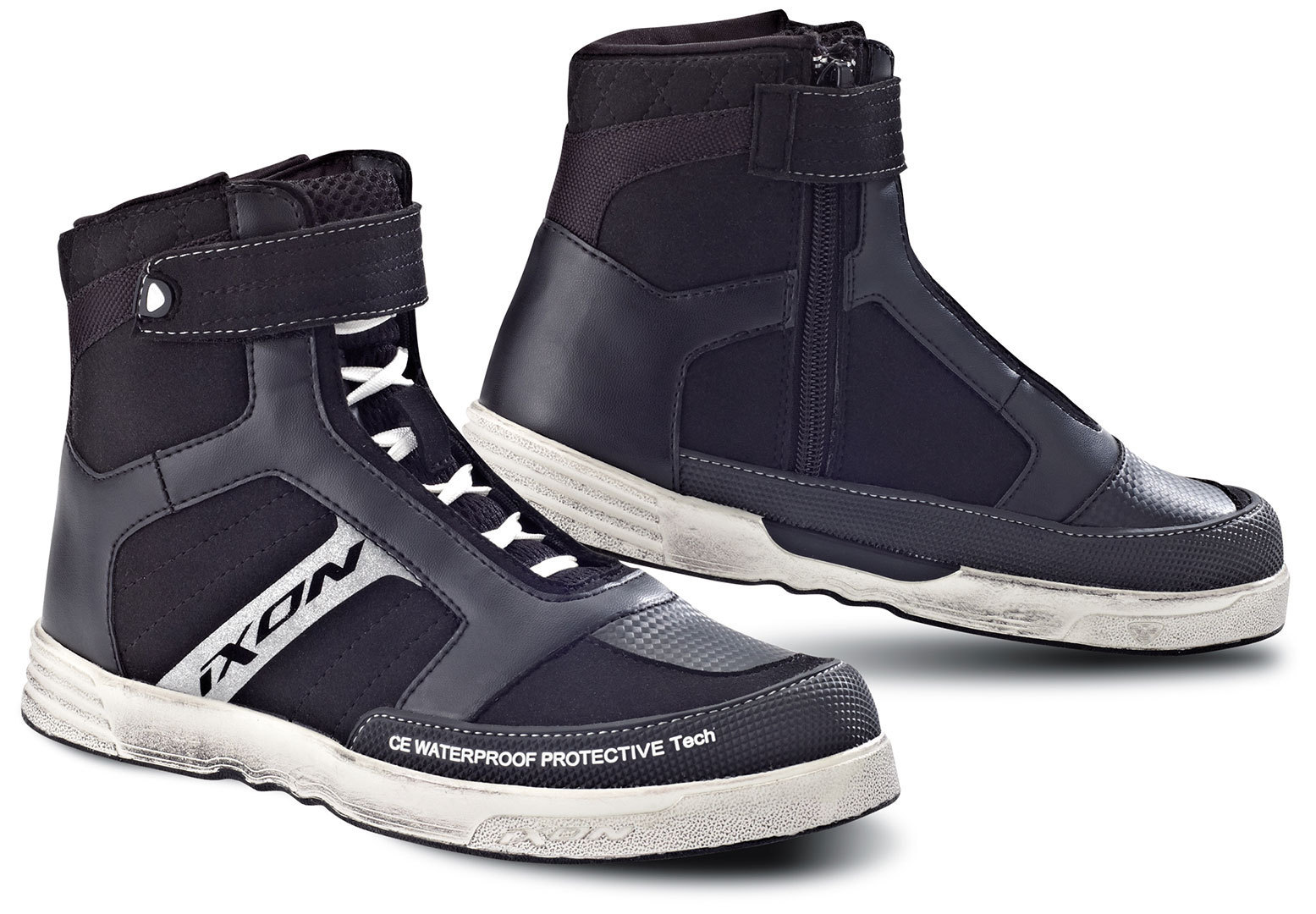 Ixon Slack Ladies chaussures de moto Noir Blanc 36