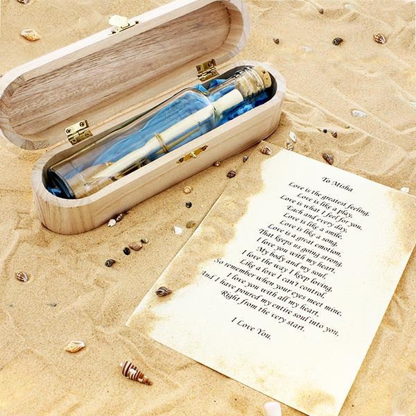 Message In A Bottle Parchment Paper Scroll