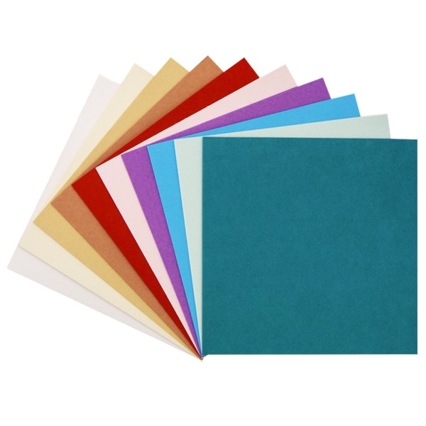 30er Grußkarten-Set, "Florida", 13x13 cm, 10 Farben