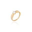 Women's Fashion Unique Design 18K Gold Zircon Ring