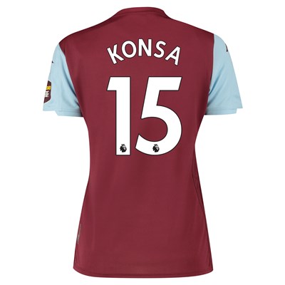 Aston Villa Home Shirt 2019-20 - Womens with Konsa 15 printing