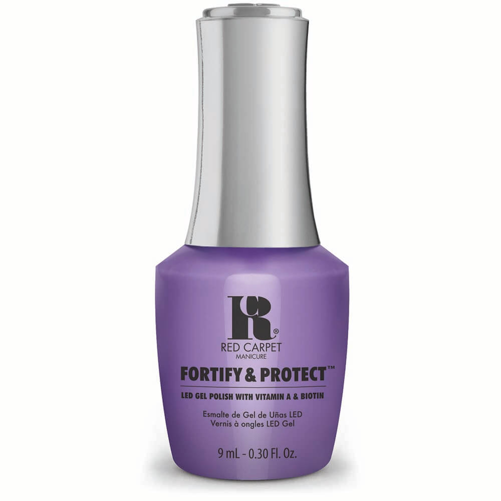red carpet manicure fortify & protect gel polish blockbuster babe 9ml