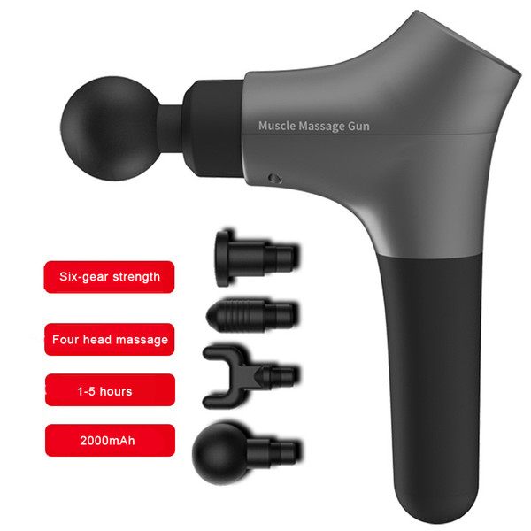Professional 6 Modes Massage Gun Muscle Massager Instrument After Training Exercising Body Relaxation Vibration Pain Relief