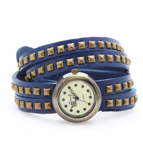 Rivets Vintage Bracelet poignet Watch les femmes de