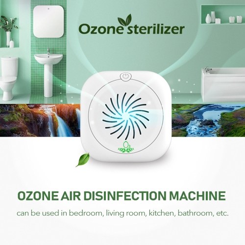Stérilisateur à l'ozone domestique Cuisine Salle de bain Désodorisation Élimination du formaldéhyde Machine de stérilisation Petit Purificateur d'air à l'ozone portable