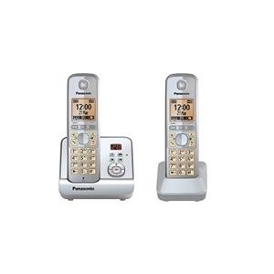 Panasonic KX-TG6722GS - Schnurlostelefon - Anrufbeantworter mit Rufnummernanzeige - DECT - Silver Pearl + zusätzliches Handset