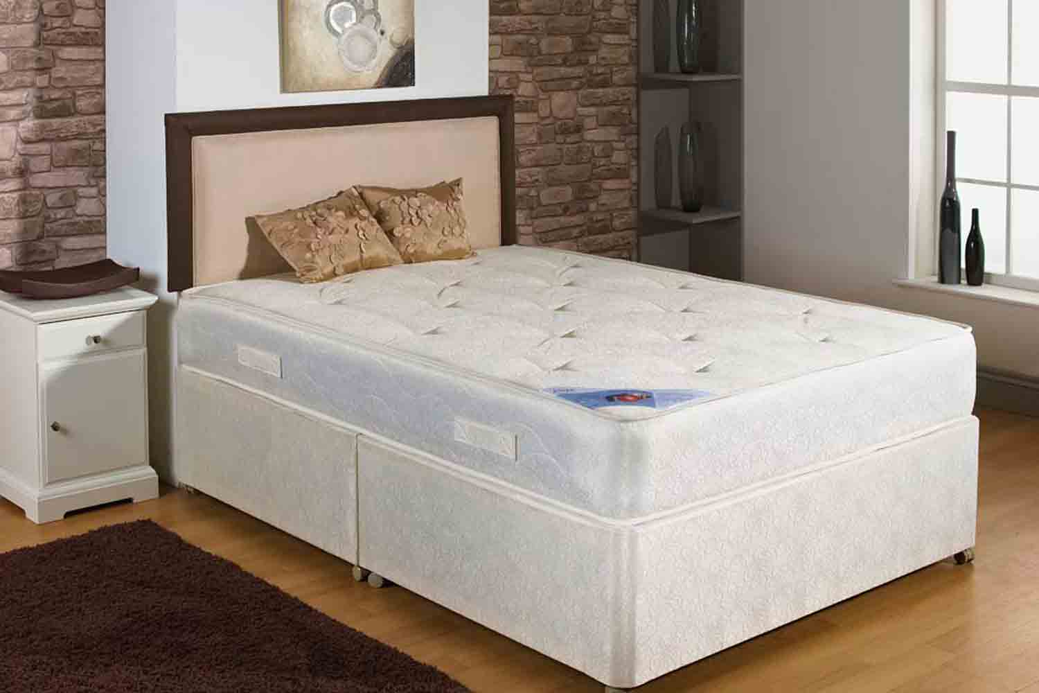 Joseph Ortho Elite Coil Spring Divan Bed-Double-End Opening Ottoman