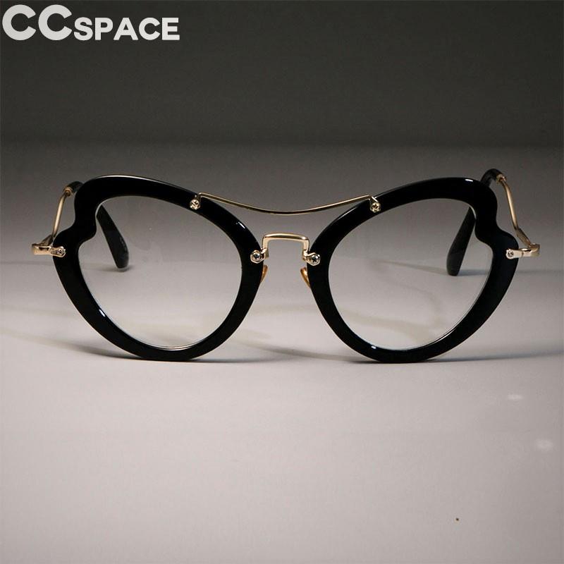 Oversized Cat Eye Glasses Frames Women Wider Size Butterfly Brand Optical Fashion Computer Glasses 45620