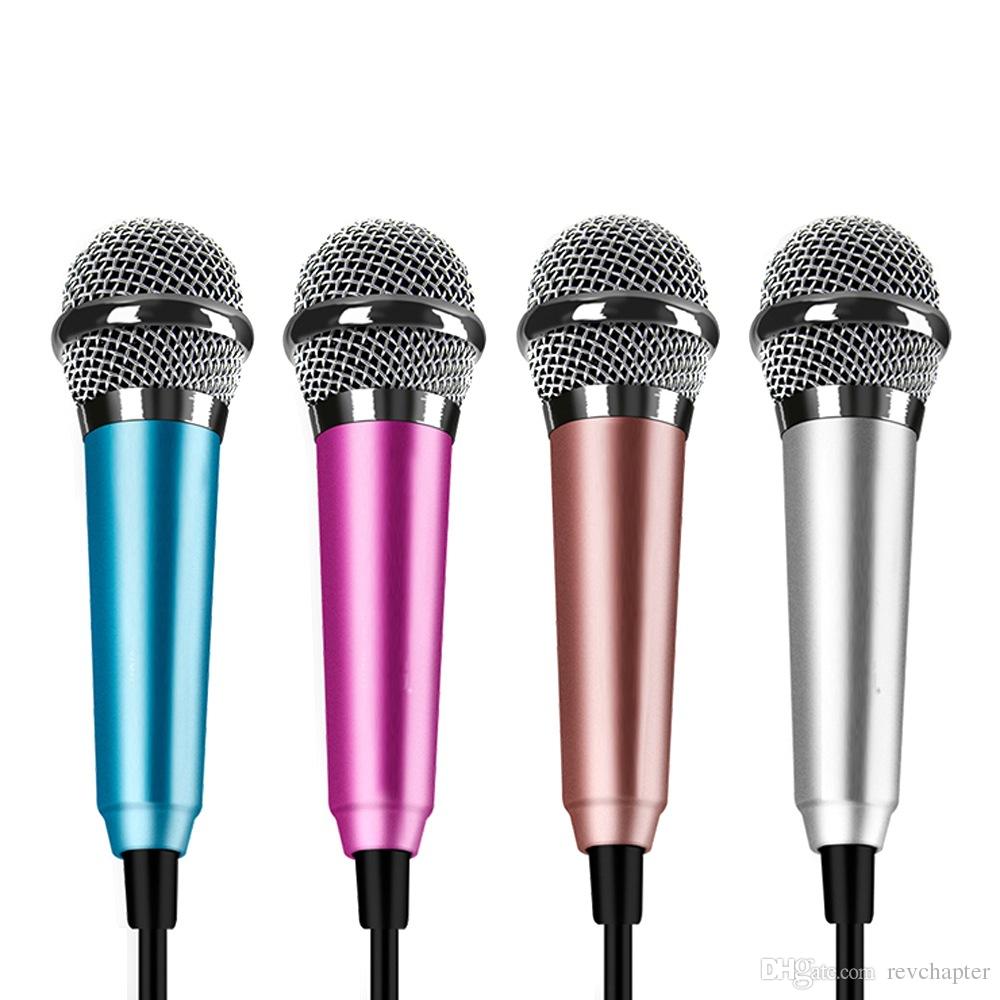Fashion Phone Mini Microphone Computer Microfone Wired Sound Recording Condenser Karaoke Mic Mikrofon YY Vioce Microfono HS702