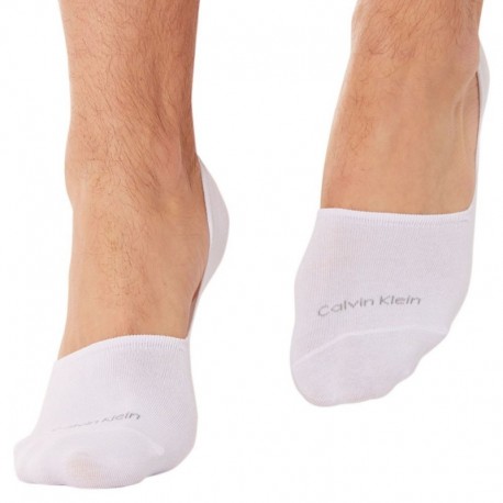 Calvin Klein 2-Pack Luca Invisible Socks - White S/M