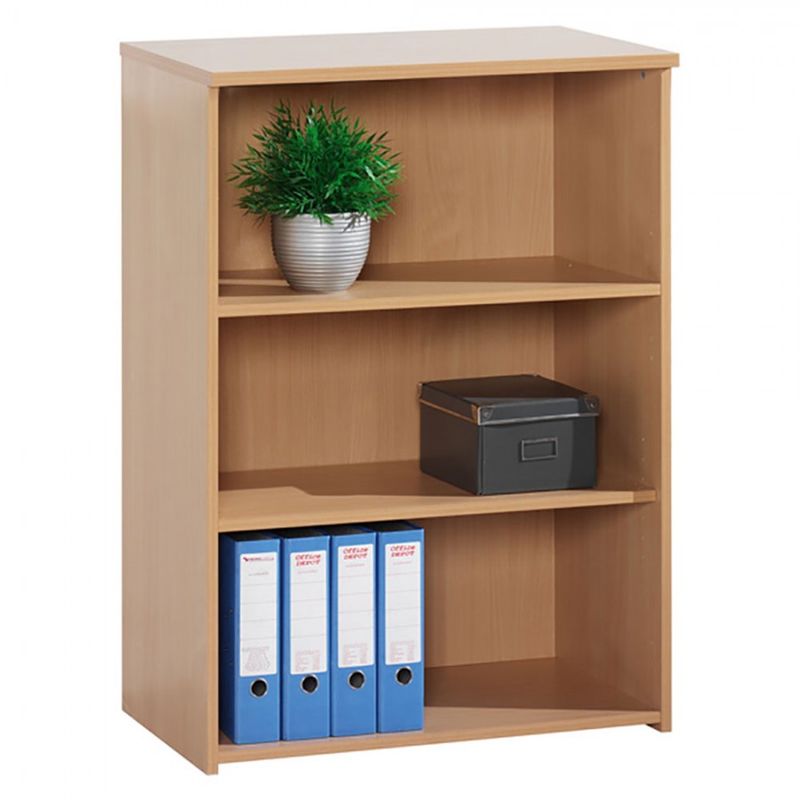 Maple Bookcase With 2 Shelves 1090mm Choice of Colours