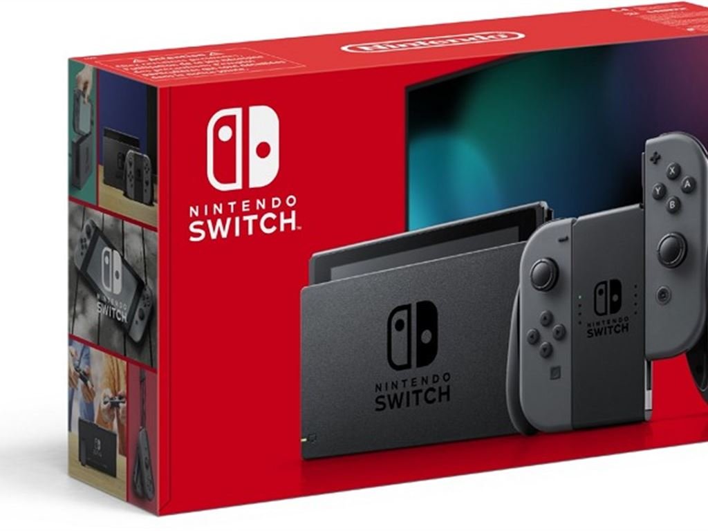 Nintendo Switch Konsole grau AKKU (Grau)
