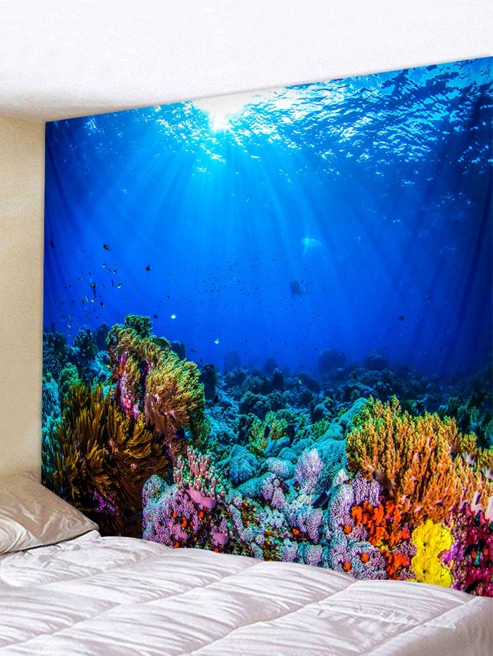 Underwater World Print Tapestry Wall Art Decor