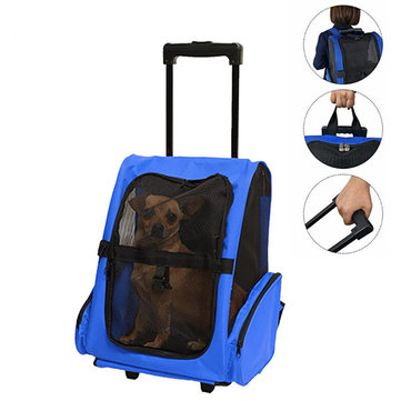 Travel Pet Carrier Stroller Rolling Bag