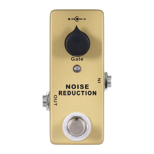 Mosky MP-40 Réduction du bruit Noise Gate Suppressor Mini Simple Effet Guitare Pédale True Bypass de couleur d'or