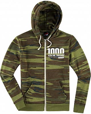 Icon Vertixal Camo, zip hoodie women