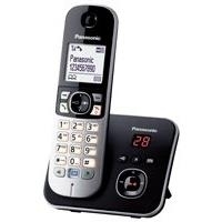 Panasonic KX TG6821 - Schnurlostelefon - Anrufbeantworter mit Rufnummernanzeige - DECT - Schwarz (KX-TG6821GB)