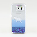 Capinha Para Samsung Galaxy Samsung Galaxy Capinhas Liquido Flutuante Capa traseira Glitter Brilhante PC para S6 / S5 / S4