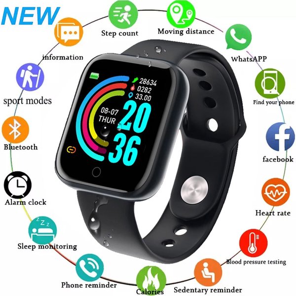 D20 Pro Smart Watch Men Women Y68 Blood Pressure Heart Rate Monitor Sport Smartwatch Fitness Tracker For Xiaomi Huawei