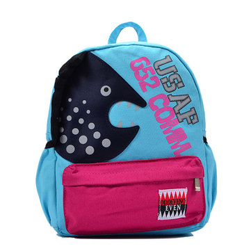 Kindergarten Children Lovely Canvas Backpack Outdoor Travel School Bag