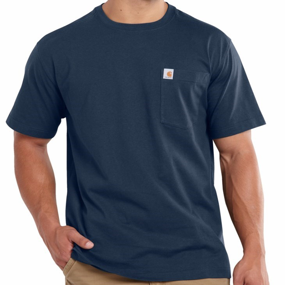 Carhartt Mens Maddock Plain Pocket Short Sleeve T-shirt  S - Chest 34' (86cm)