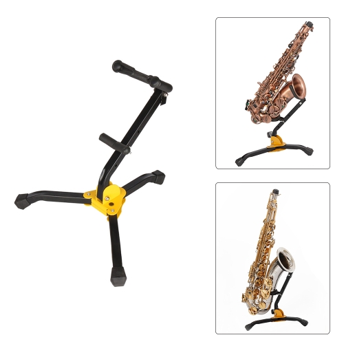 Sostenedor plegable del trípode del soporte del piso del metal del saxofón del tenor del saxofón del tenor