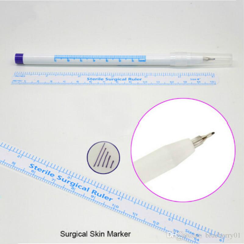 Surgical skin marker for eyebrow skin marker pen tattoo skin marker sterile surgical cosmetic positioning acupuncture point pen